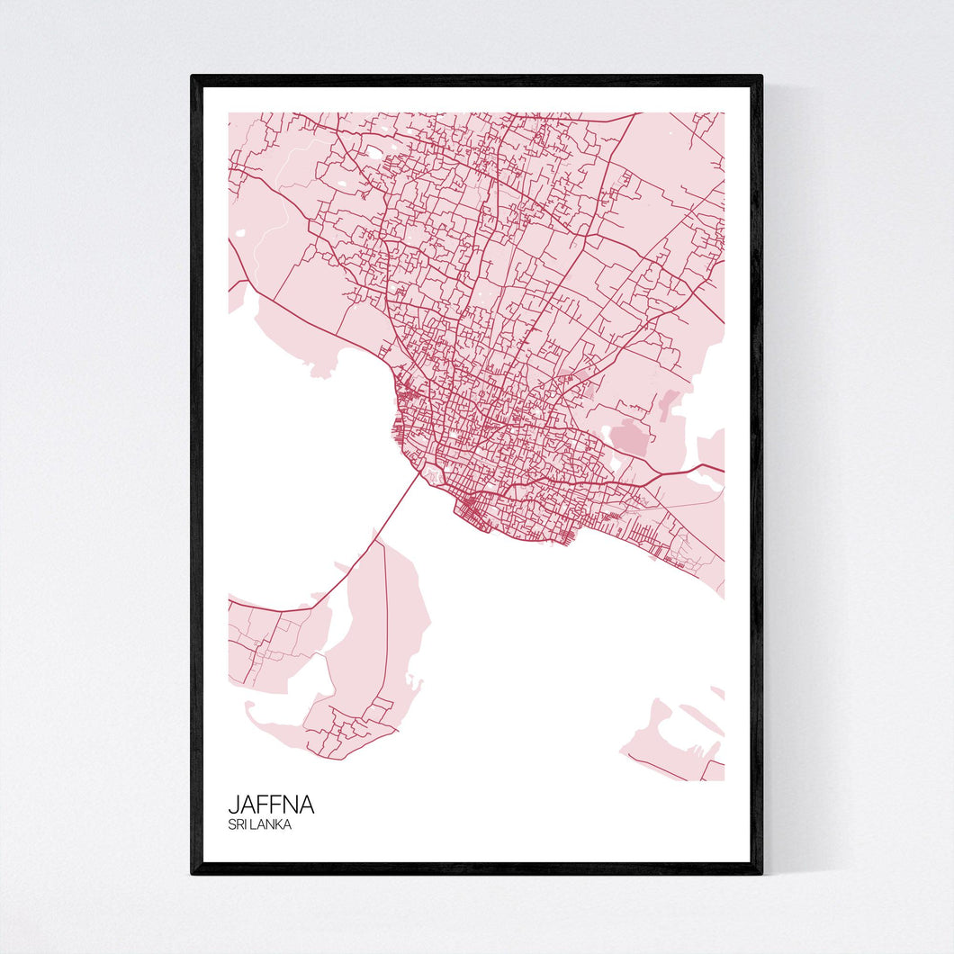 Jaffna City Map Print