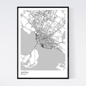Jaffna City Map Print