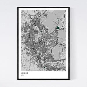 Jaipur City Map Print