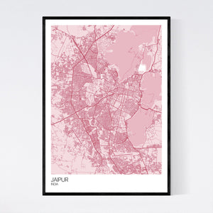 Jaipur City Map Print