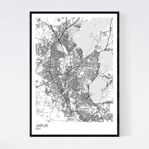Jaipur City Map Print
