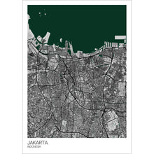 Load image into Gallery viewer, Map of Jakarta, Indonesia