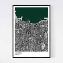 Load image into Gallery viewer, Map of Jakarta, Indonesia