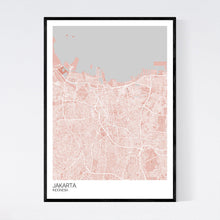 Load image into Gallery viewer, Jakarta City Map Print