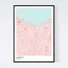 Load image into Gallery viewer, Jakarta City Map Print