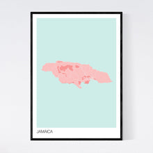 Load image into Gallery viewer, Jamaica Island Map Print