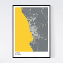 Load image into Gallery viewer, Jeddah City Map Print