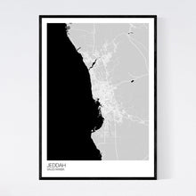 Load image into Gallery viewer, Jeddah City Map Print