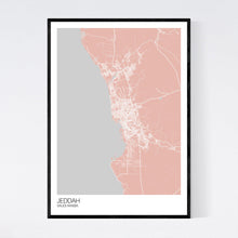 Load image into Gallery viewer, Jeddah City Map Print
