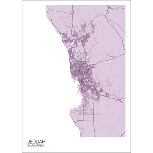Map of Jeddah, Saudi Arabia