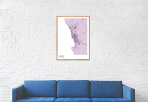 Map of Jeddah, Saudi Arabia
