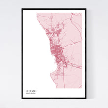 Load image into Gallery viewer, Jeddah City Map Print