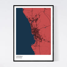 Load image into Gallery viewer, Jeddah City Map Print