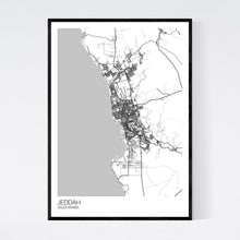 Load image into Gallery viewer, Jeddah City Map Print