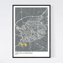 Load image into Gallery viewer, Jerez de la Frontera City Map Print