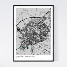 Load image into Gallery viewer, Jerez de la Frontera City Map Print