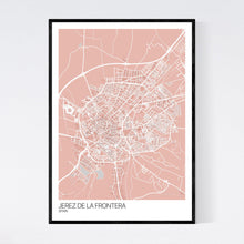 Load image into Gallery viewer, Jerez de la Frontera City Map Print