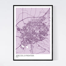 Load image into Gallery viewer, Jerez de la Frontera City Map Print