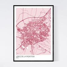 Load image into Gallery viewer, Jerez de la Frontera City Map Print