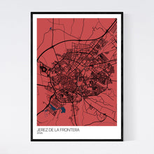 Load image into Gallery viewer, Jerez de la Frontera City Map Print
