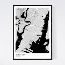 Load image into Gallery viewer, Jersey City City Map Print