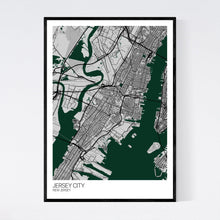Load image into Gallery viewer, Jersey City City Map Print