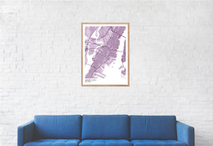Map of Jersey City, New Jersey