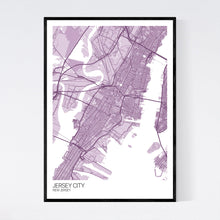 Load image into Gallery viewer, Map of Jersey City, New Jersey
