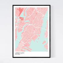 Load image into Gallery viewer, Jersey City City Map Print