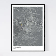 Load image into Gallery viewer, Jerusalem City Map Print