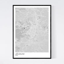 Load image into Gallery viewer, Jerusalem City Map Print