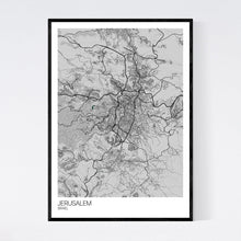 Load image into Gallery viewer, Jerusalem City Map Print