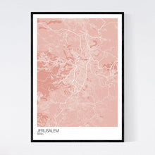 Load image into Gallery viewer, Jerusalem City Map Print