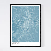 Load image into Gallery viewer, Jerusalem City Map Print