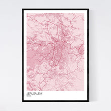 Load image into Gallery viewer, Jerusalem City Map Print