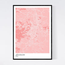 Load image into Gallery viewer, Jerusalem City Map Print