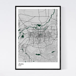 Jinan City Map Print