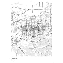Load image into Gallery viewer, Map of Jinan, China
