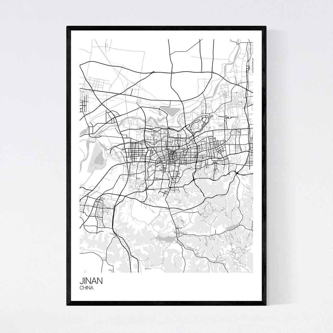 Map of Jinan, China