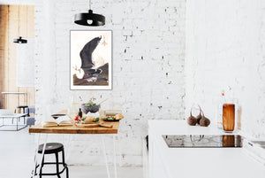 Black Backed Gull Print by John Audubon