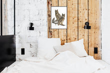 Load image into Gallery viewer, Great Horned Owl Print by John Audubon
