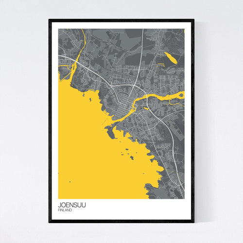 Map of Joensuu, Finland