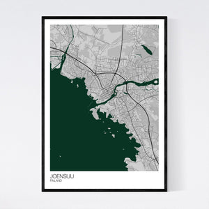 Joensuu City Map Print