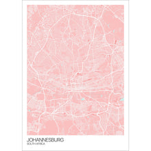 Load image into Gallery viewer, Map of Johannesburg, South Africa