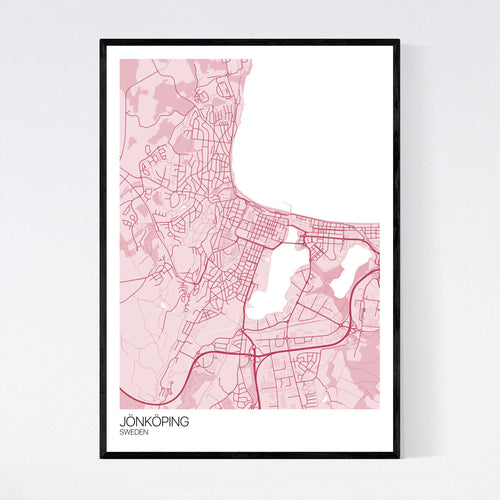 Map of Jönköping, Sweden