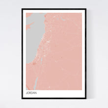 Load image into Gallery viewer, Jordan Country Map Print