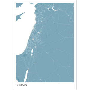 Map of Jordan, 