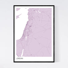 Load image into Gallery viewer, Jordan Country Map Print