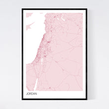Load image into Gallery viewer, Jordan Country Map Print
