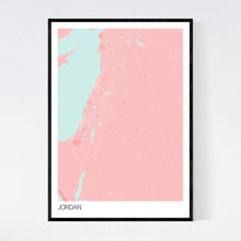 Load image into Gallery viewer, Jordan Country Map Print